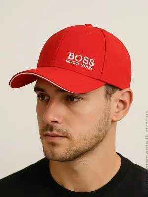 Boné Hugo Boss Vermelho