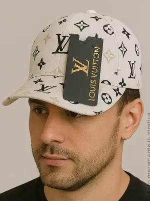 Boné Louis Vuitton Branco